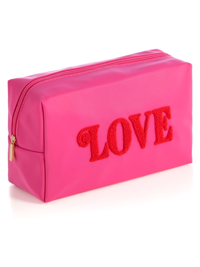 Cara "Love" Large Cosmetic Pouch