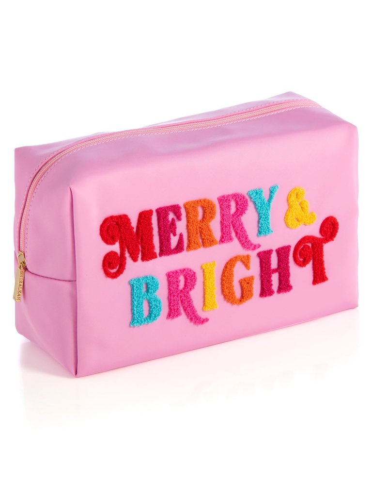 Cara "Merry & Bright" Large Cosmetic Pouch