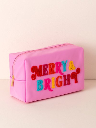 Shiraleah Cara "Merry & Bright" Large Cosmetic Pouch product
