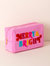 Cara "Merry & Bright" Large Cosmetic Pouch - Pink