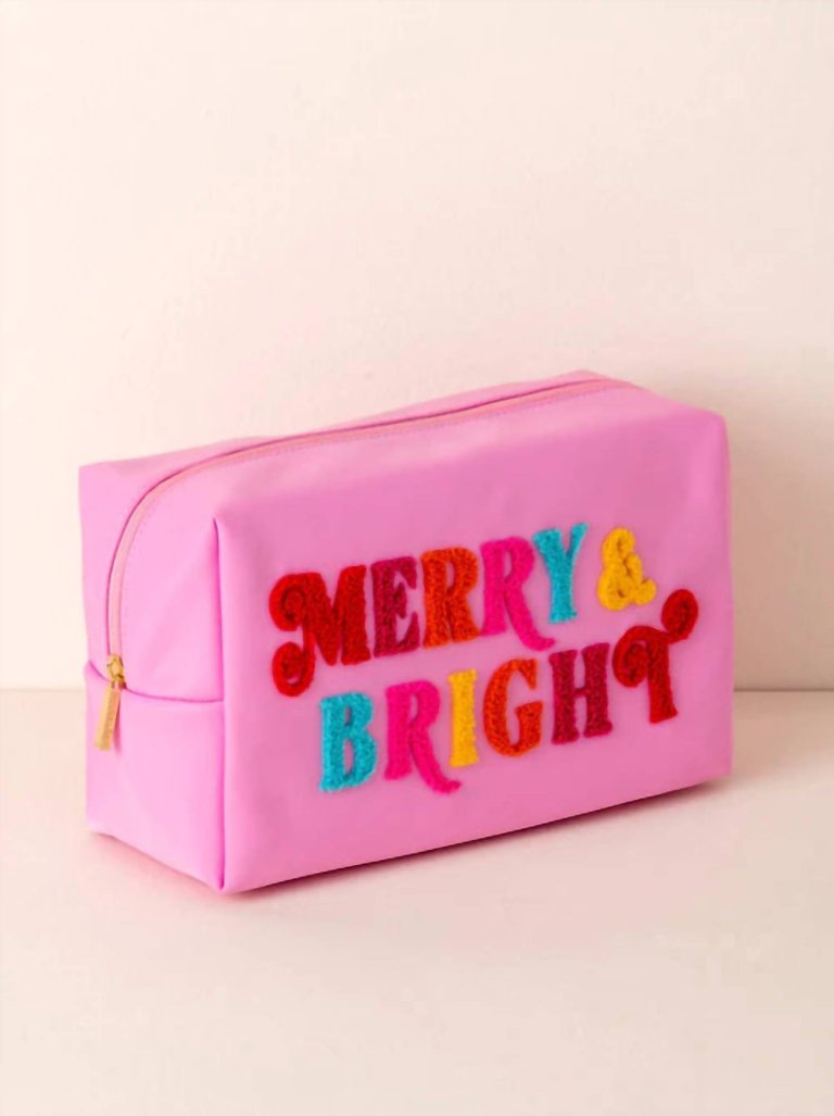 Cara "Merry & Bright" Large Cosmetic Pouch