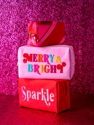 Cara "Sparkle" Large Cosmetic Pouch