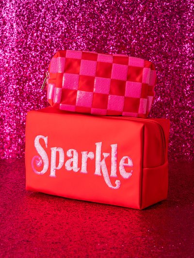 Shiraleah Cara "Sparkle" Large Cosmetic Pouch product