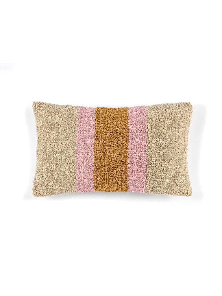 Celebration Stripe Pillow - Ivory