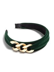 Chain Detail Headband, Green - Green