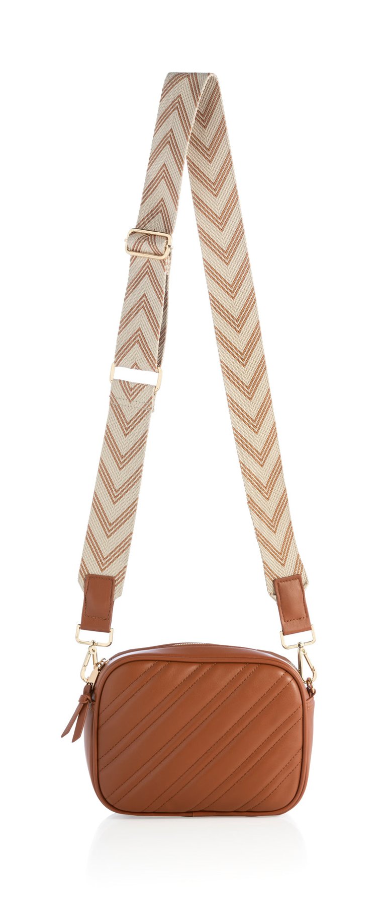 Charlie Cross-Body Bag, Saddle - Saddle