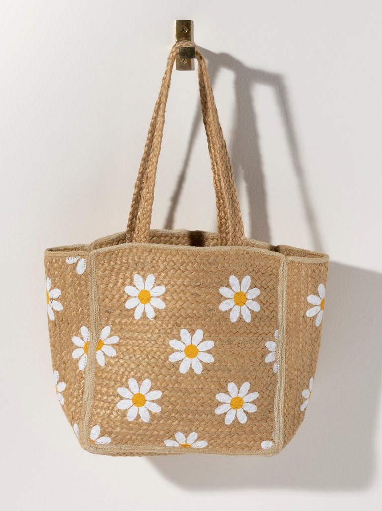 Daisy Jute Tote