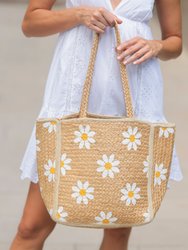 Daisy Jute Tote