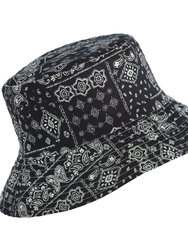 Dallas Reversible Bucket Hat, Black