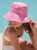 Dallas Reversible Bucket Hat, Pink - Pink