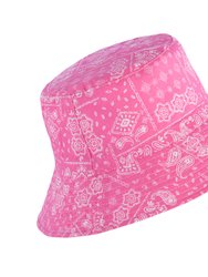 Dallas Reversible Bucket Hat, Pink