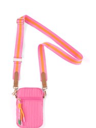 Ezra Phone Holder Handbag, Pink