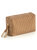 Ezra Quilted Nylon Small Boxy Cosmetic Pouch, Tan - Tan