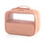 Ezra Set Of 2 Clear Cosmetic Cases, Blush