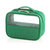 Ezra Set Of 2 Clear Cosmetic Cases, Green