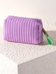 Ezra Small Boxy Cosmetic Pouch, Lilac - Lilac