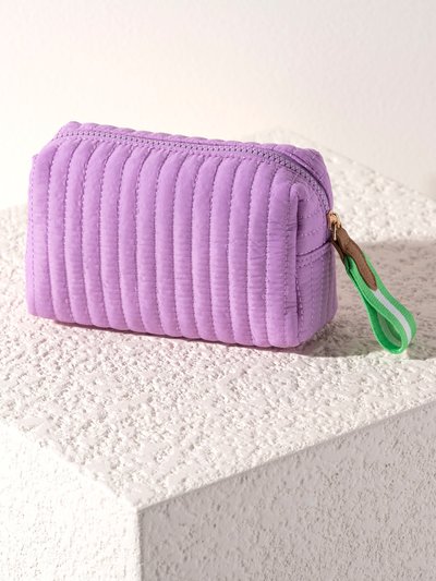 Shiraleah Ezra Small Boxy Cosmetic Pouch, Lilac product