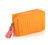 Ezra Small Boxy Cosmetic Pouch, Orange
