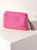 Ezra Small Boxy Cosmetic Pouch - Pink - Pink