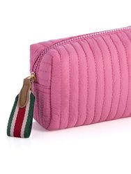 Ezra Small Boxy Cosmetic Pouch - Pink