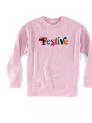 Festive Sweatshirt - Blush
