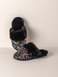 Fiesta Slippers, Black