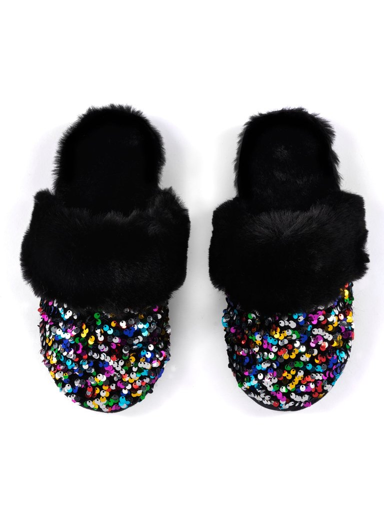 Fiesta Slippers, Black