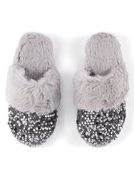 Fiesta Slippers, Silver - Silver