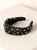 Gemmie Knotted Headband, Black - Black