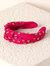 Gemmie Knotted Headband, Magenta - Magenta