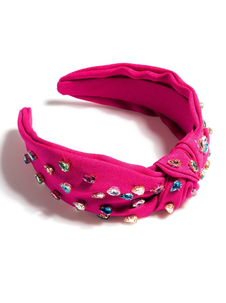 Gemmie Knotted Headband, Magenta