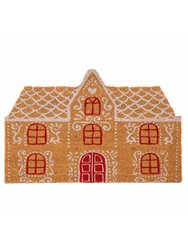 Gingerbread House Doormat - Natural