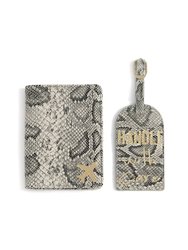 "Handle With Care" Passport And Luggage Tag Gift Set - Multi