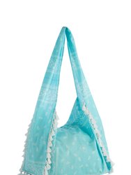 Jane Hobo Handbag, Turquoise