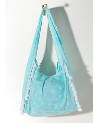 Jane Hobo Handbag, Turquoise