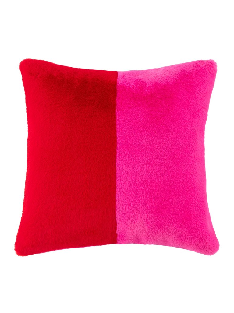 Jovi Color Block Pillow - Pink