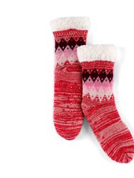 Jules Slipper Socks, Red