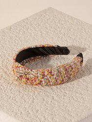 Knotted Straw Headband, Multi - Multi