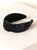 Knotted Velvet Headband - Black - Black