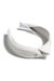 Knotted Woven Headband, White - White