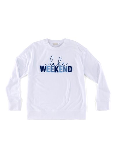 Shiraleah "Lake Weekend" Sweatshirt, White product