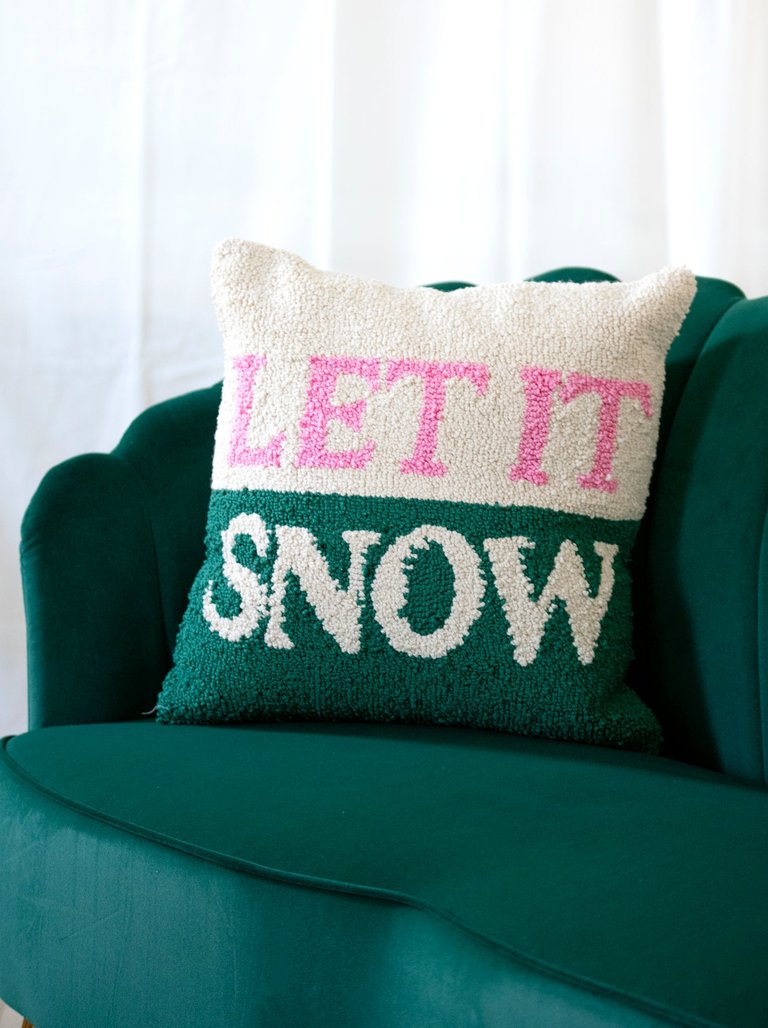 "Let It Snow" Pillow