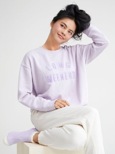 Shiraleah "Long Weekend" Sweatshirt, Lilac product