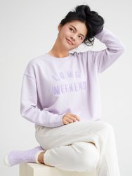 "Long Weekend" Sweatshirt, Lilac - Lilac