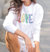 Love Sweatshirt In White - White