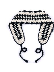 Luna Crochet Headband, Black
