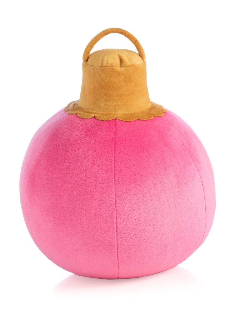 Merry Bauble Medium Pillow, Pink - Pink