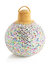 Merry Bauble Sequin Medium Pillow - White