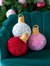 Merry Bauble Sequin Small Pillow, Candy