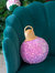 Merry Bauble Sequin Small Pillow, Candy